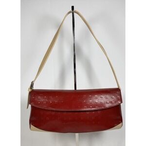 Arcadia Red Patent Leather Shoulder Bag Adjustable Strap Statement Purse